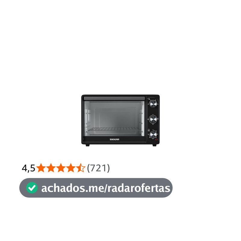 SUGGAR FORNO ELÉTRICO DE BANCADA 42L 127V