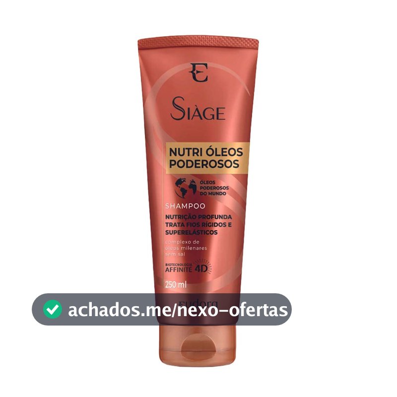 Eudora Siàge Nutri Óleos Poderosos Shampoo 250ml