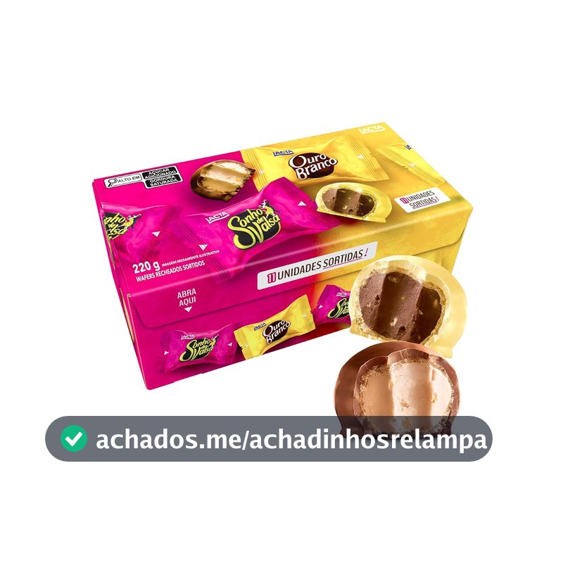 Caixa Sonho de Valsa e Ouro Branco Sortidos 220g