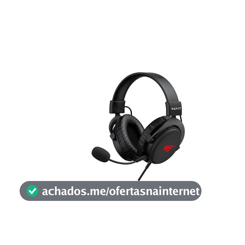 Fone De Ouvido Gamer Headset Havit H2015D Pc/Xbox/Ps4/Ps5 All Black