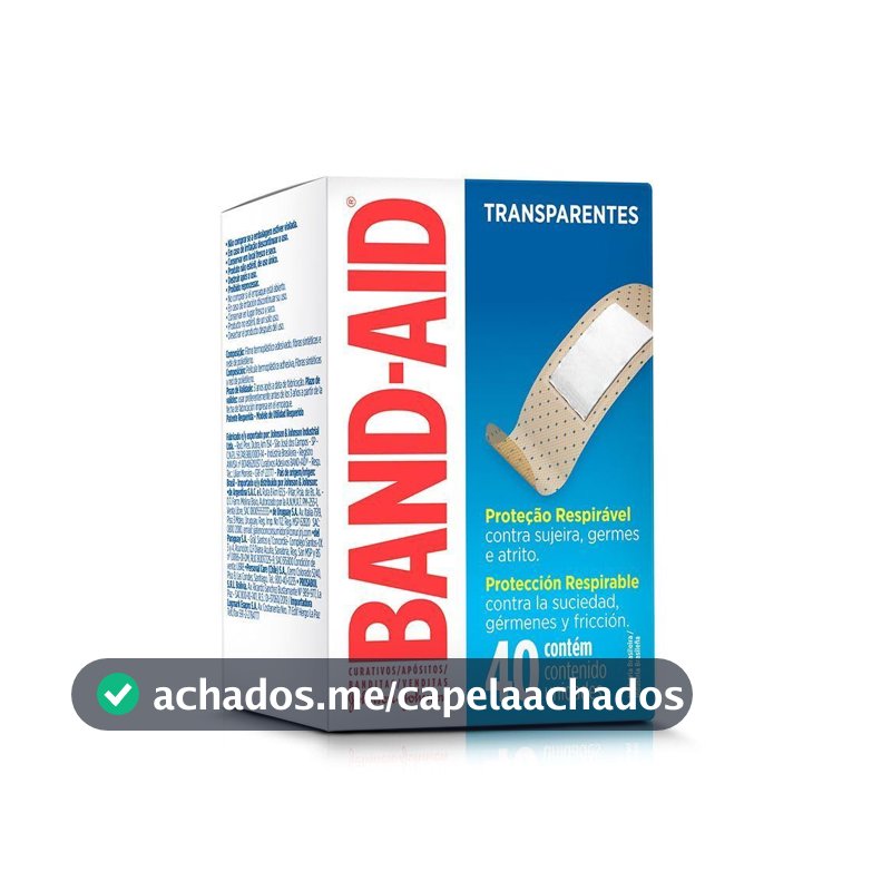 Curativo Adesivo Band-Aid Regular, 40 Unidades