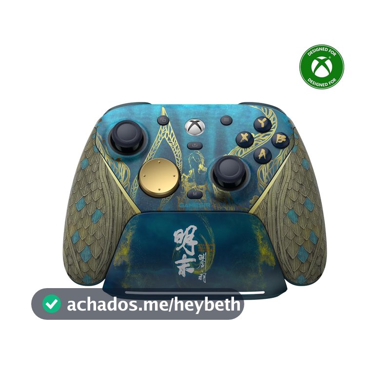 GameSir G7 Pro Wireless Controle para Xbox, Controle Sem Fio para Xbox/PC/Android, 2.4G + Bluetooth 5.3, Joystick TMR Hall Effect, 1000Hz, 4 Botões Extras, Trigger Stop, Base de Carregamento, Anti-Drift (WUCHANG: Fallen Feathers)