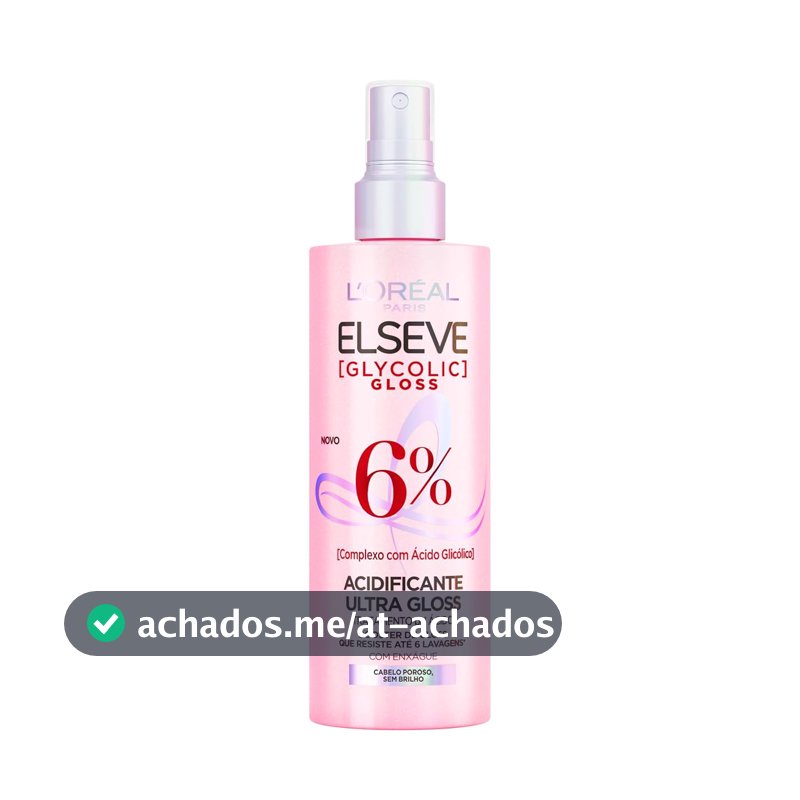 Acidificante Capilar L'Oréal Paris Elseve Glycolic Gloss, 200ml