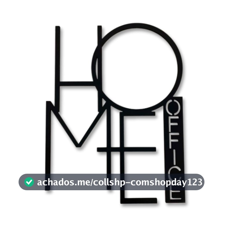 Artpical, Quadro Decorativo Aplique Parede Home Office MDF 6mm Preto