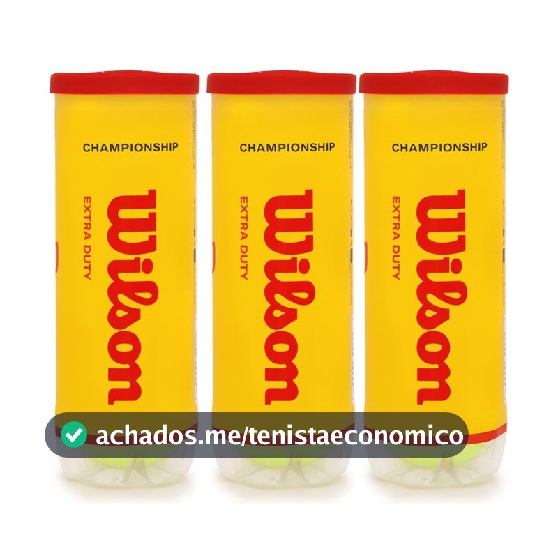 Bola De Tenis Wilson Championship - Pack 09 Bolas - 03 Tubo