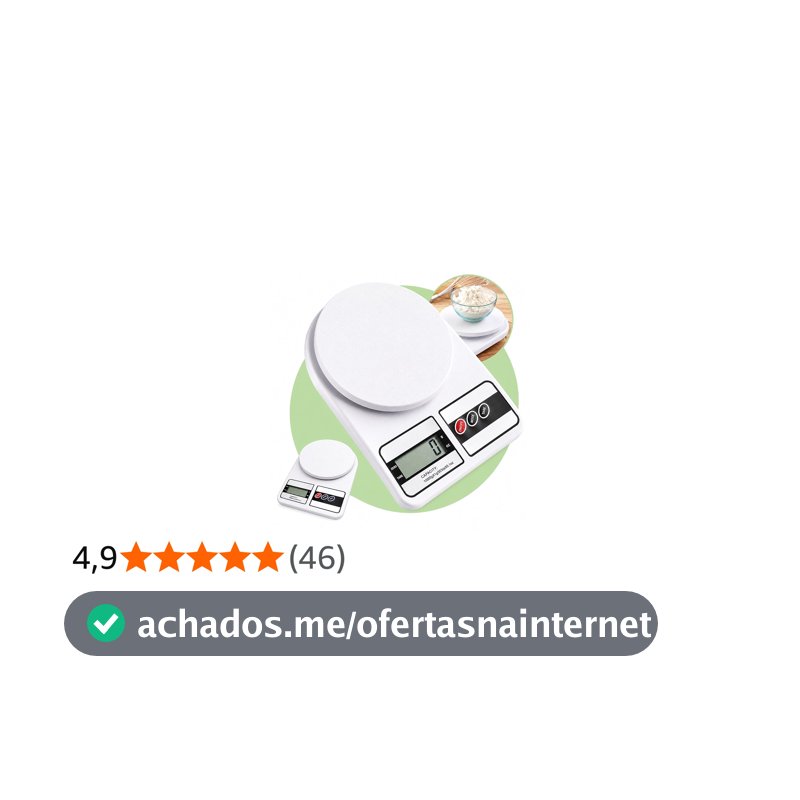 Balança de Cozinha Digital 10kg Precisão 1g Função Tara, Display LCD, Múltiplas Unidades, Plataforma Antiderrapante, Design Compacto para Alimentos, Dieta, Confeitaria e Receitas Premium