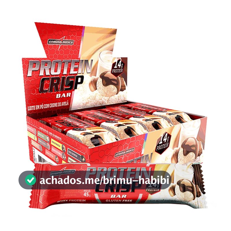 Integralmedica Whey Crisp Bar Creme de Avelã 12 Unidades