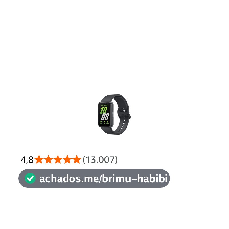 Smartwatch Samsung Galaxy Fit3 Display 1.6" Grafite