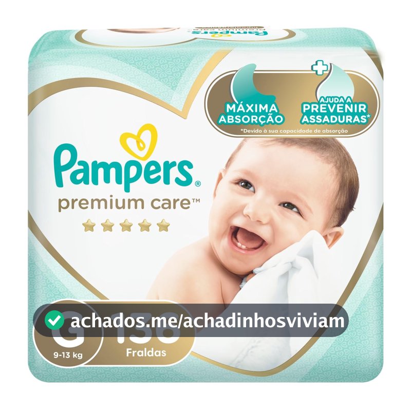 Fralda Pampers Premium Care Tamanho G 136 Unidades