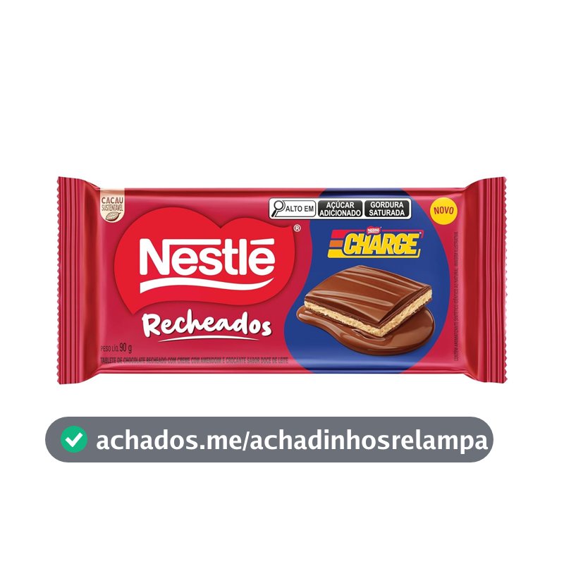 NESTLÉ CHARGE Recheado 90g Tablete