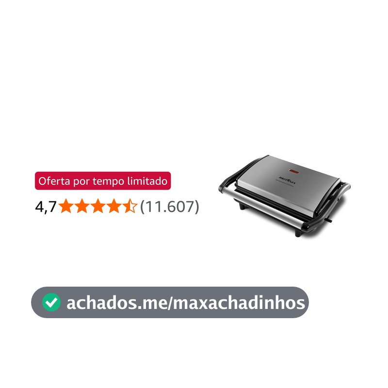 Britânia Sanduicheira e Grill Press 127V, BGR27I classico/moderno Plástico e Metal