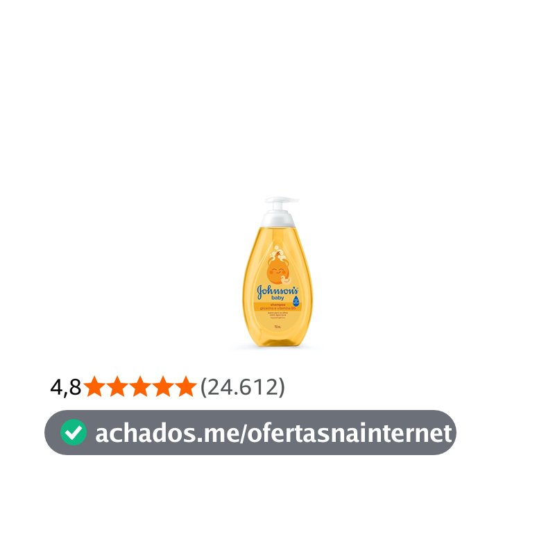 Shampoo de Glicerina Johnson's Baby, 750ml