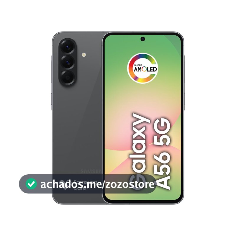 Smartphone Samsung Galaxy A56 5G 128GB, 8GB RAM, Câmera 50MP, IP67, Super AMOLED 6.7", Recursos AI, Preto
