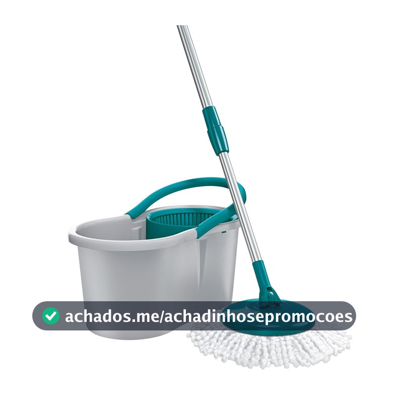 Flash Limp - Mop Giratório Fit, Balde 8 litros - MOP5010 - ABS Cinza