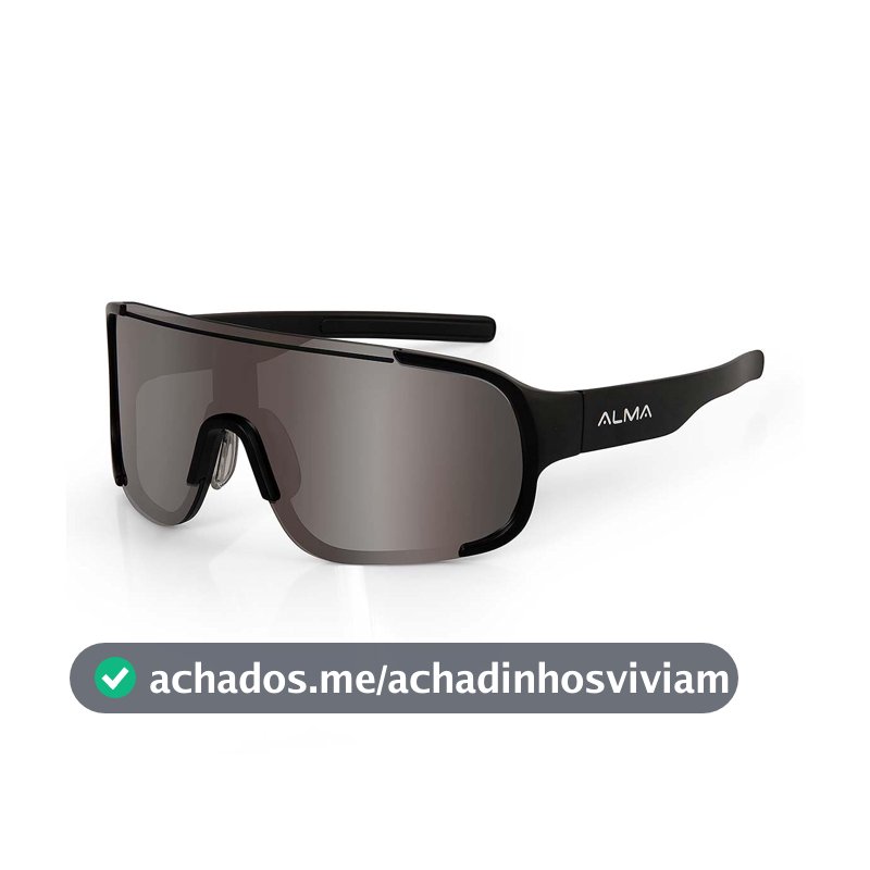 Óculos de Sol Esportivo UV400 Sense Prata Alma Genius