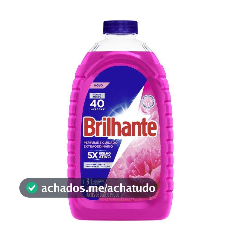 Brilhante Sabão Líquido Perfume e Cuidado Extraordinário 3L