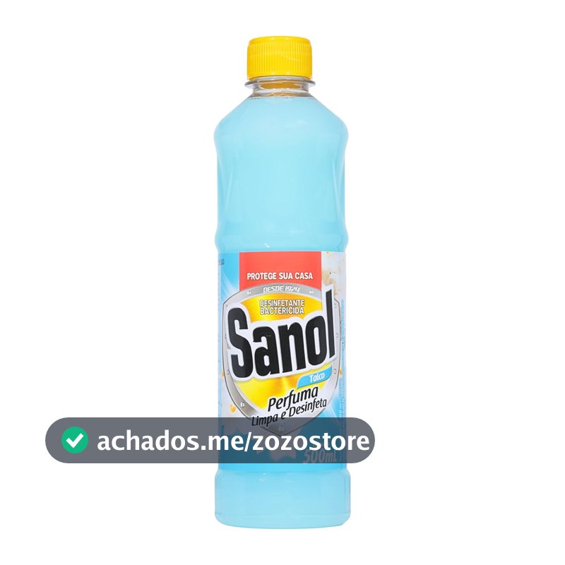 Desinfetante Líquido para uso Geral, Talco, Sanol, 500 ml, Azul