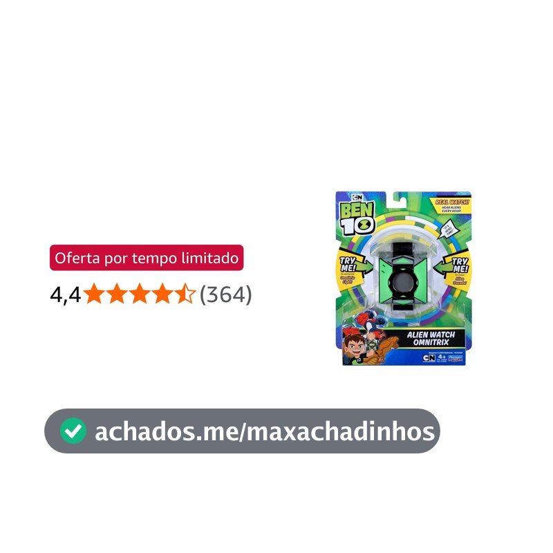 Brinquedo Relógio Digital Alien Omnitrix, Ben 10, Sunny