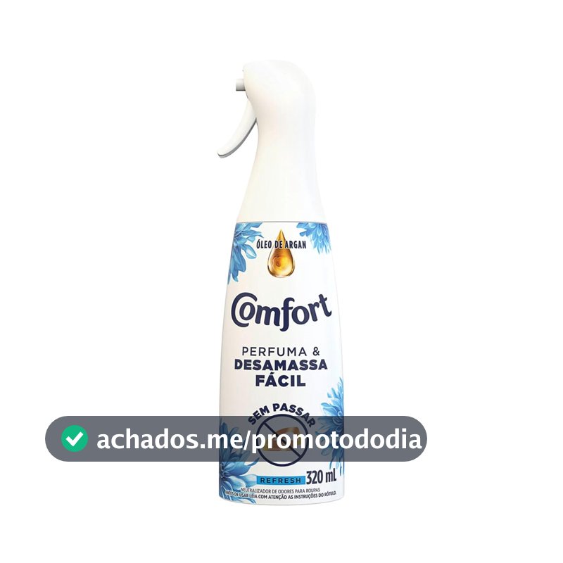 Comfort Perfuma e Desamassa Facil com Neutralizador de Odores Refresh 320 ml