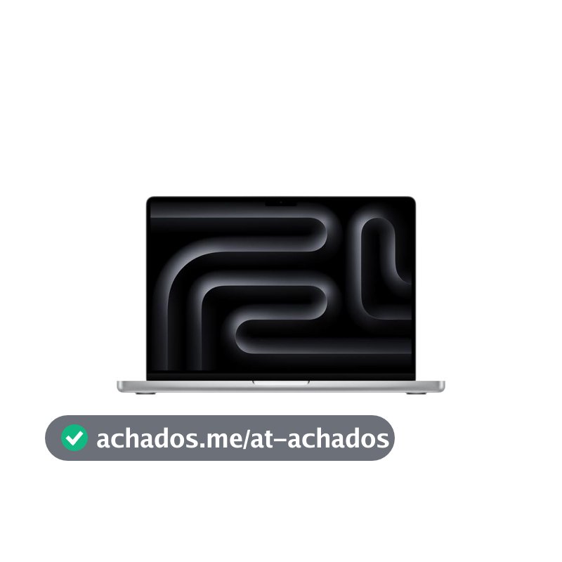 Apple 2025 MacBook Pro (de 14 polegadas, Chip M5 da Apple com CPU de 10 núcleos e GPU de 10 núcleos., 32GB Memória unificada, 1 TB) - Prateado