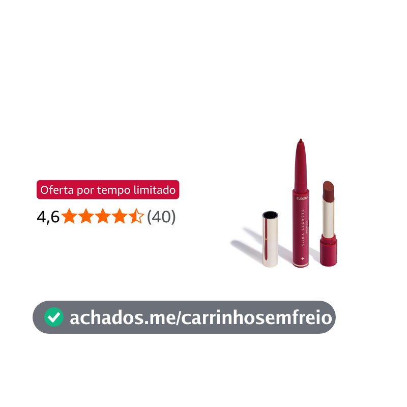 Niina Secrets Perfect Match Batom Duo Avelã 1,65g
