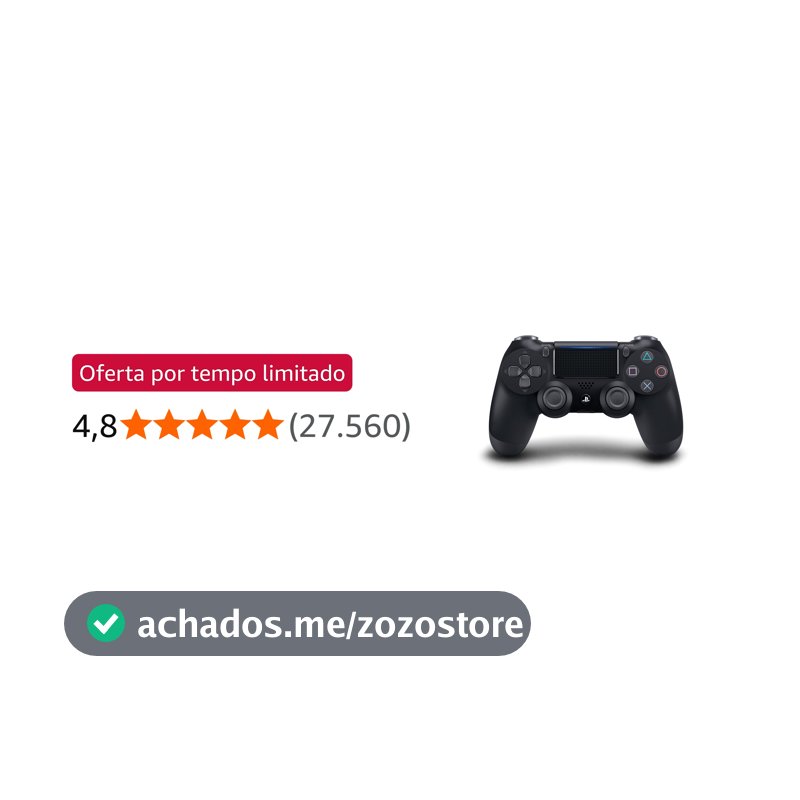Controle sem fio PlayStation Dualshock 4™ - Preto