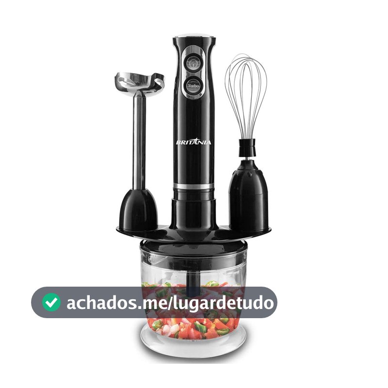 Mixer 3 em 1, 500W, 2 velocidades, Bmx400, Preto, 220v, Britânia