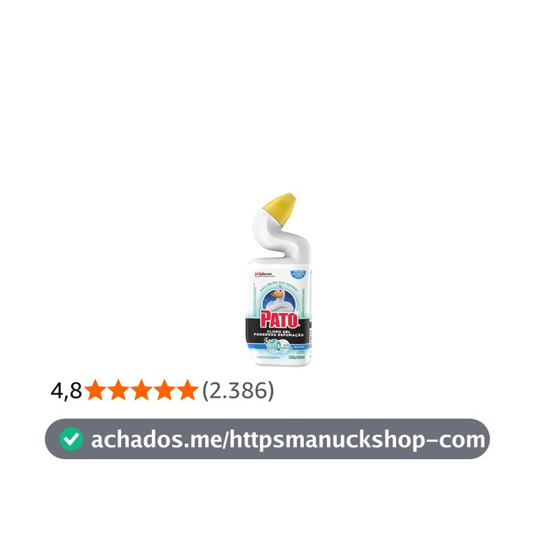 Pato Limpador Sanitário Cloro Gel Ativo Marine 500Ml