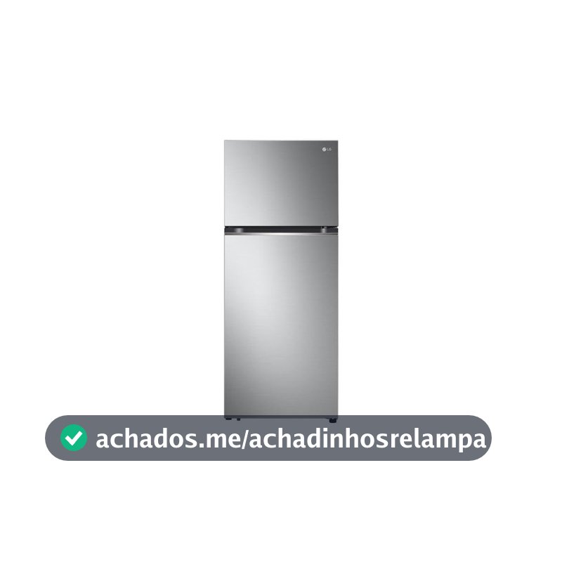 Geladeira LG Duplex 395L Frost Free Inox Gaveta Fresh Zone Multi Air Flow Compressor Smart Inverter 2 Portas