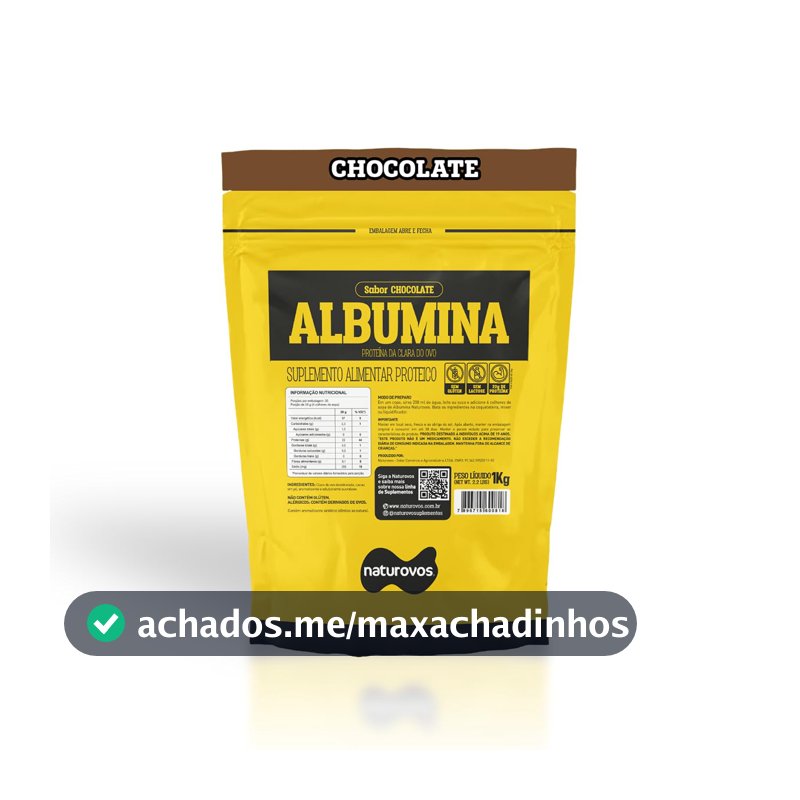 Albumina Naturovos, Sabor Chocolate, 1kg