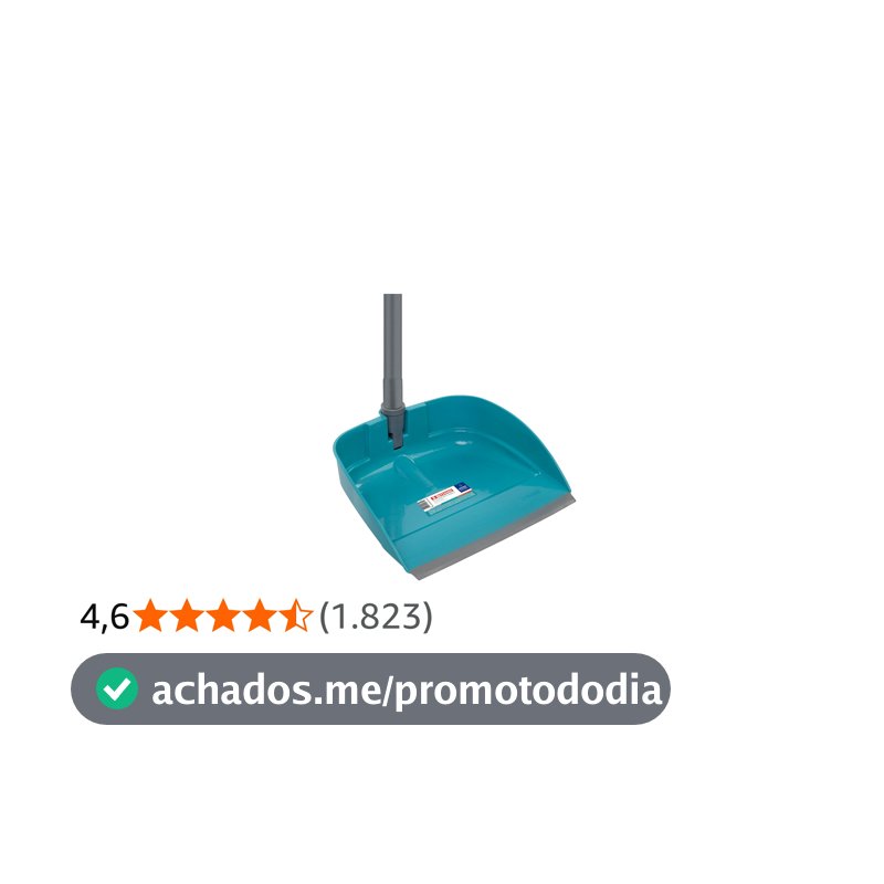 Bettanin - Pá de Lixo com Cabo, Cor Tiffany