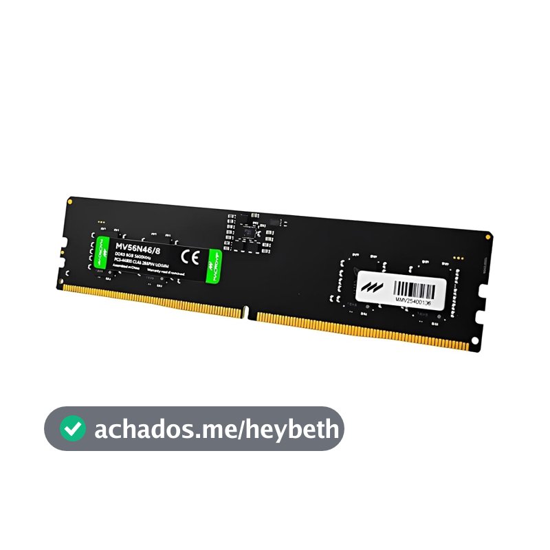 Memória RAM, DDR5, 8GB, 5600MHz, Desktop- MACROVIP