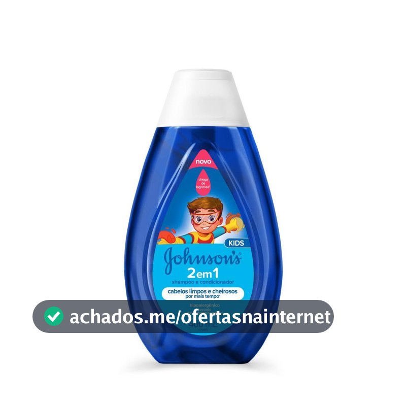Shampoo e Condicionador 2 em 1 Johnson's Baby, 400ml