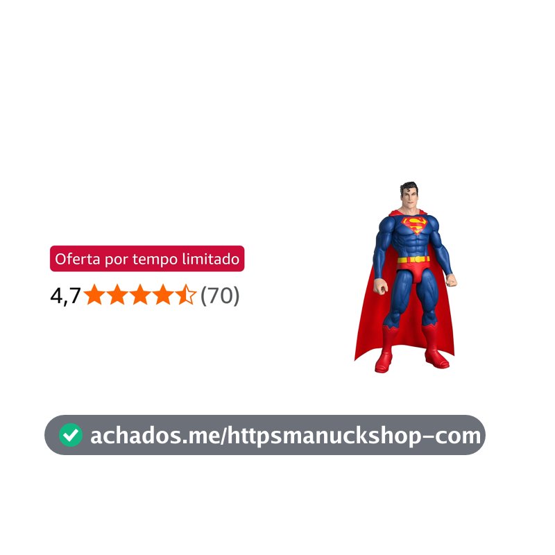 Figura de Ação DC Premiere Superman™ 12", Multicolor, Plástico, Mattel