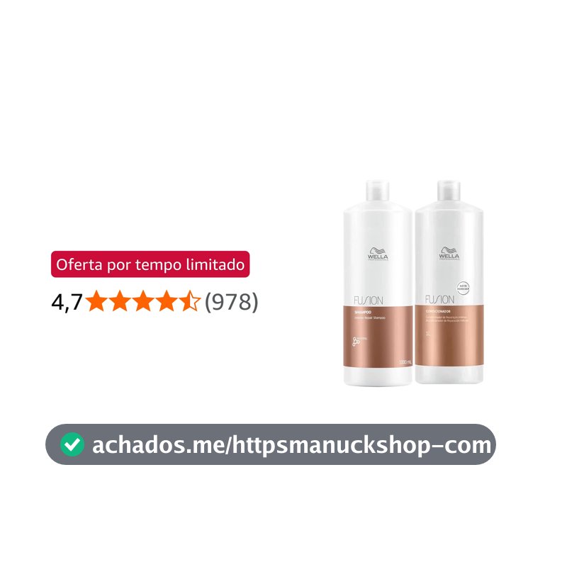 Kit Wella Fusion Intense Repair Shampoo e Condicionador 1 L