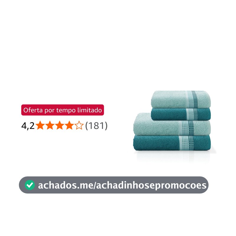 Jogo de Banho 4 peças Venus Select 340g/m² com fio Open end Camesa