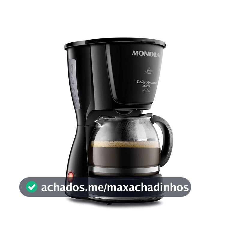 Cafeteira Elétrica Mondial Dolce Arome Black 18 Xícaras 110V
