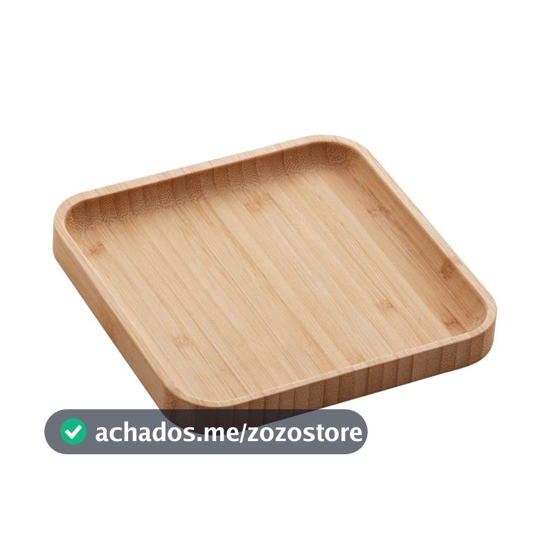 LYOR - Bandeja de Bambu Square 17cm x 17cm x 1,5cm