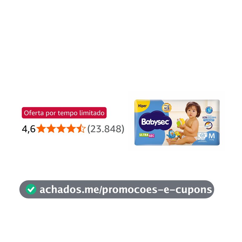 Babysec Fraldas Descartáveis Ultrasec Galinha Pintadinha, 72 Unidades, Tamanho M 5 - 9, 5 Kg, Babysec, Azul, M