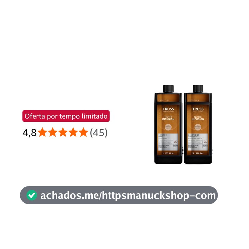Kit Truss Nutri Infusion - Shampoo 1L e Condicionador 1L
