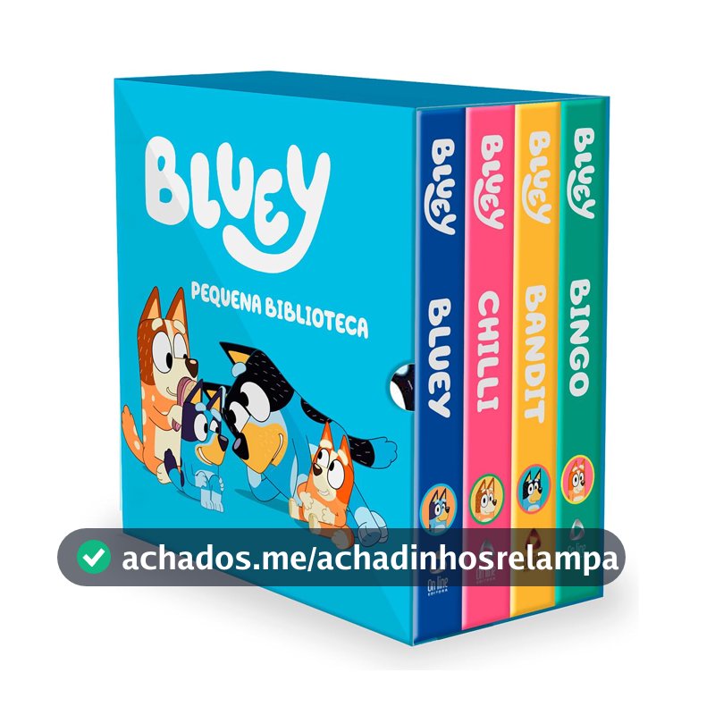 Bluey Pequena Biblioteca da Bluey - Box com 4 livrinhos
