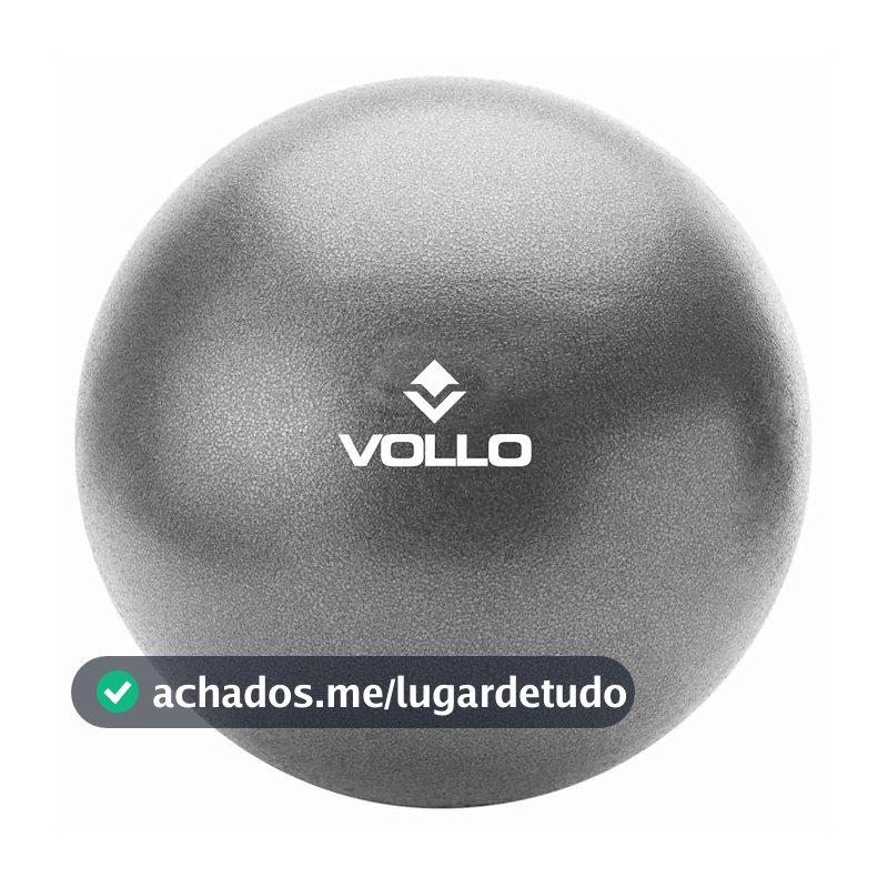 Mini Bola De Exercicios Cinza 25cm