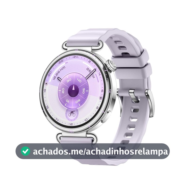 Smartwatch, HUAWEI WATCH GT 6 41mm, Potenciômetro de Ciclismo no Pulso, Bateria com Autonomia de Até 14 Dias, Bem-Estar Emocional Multidimensional, Compatível com iOS e Android, GPS Integrado, Roxo