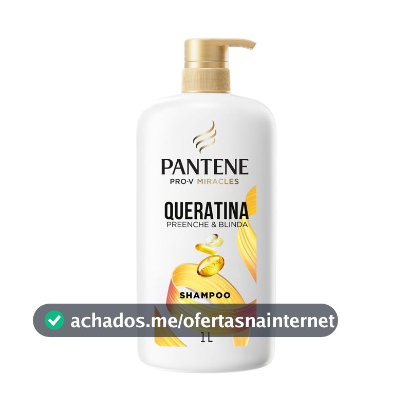 Pantene Pro-V Miracles Shampoo Queratina Preenche e Blinda 1L
