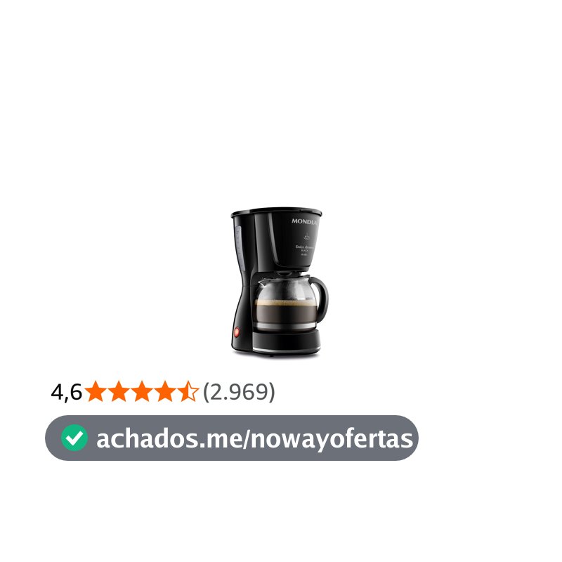 MONDIAL Cafeteira Elétrica Dolce Arome, Preto, 550W, 220V - C-30-18X-FB