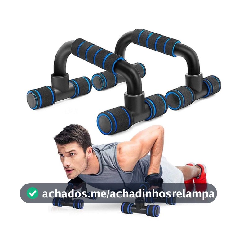 Suporte Flexão De Braço Fixo Barra Apoio Push Up Fit Pilates