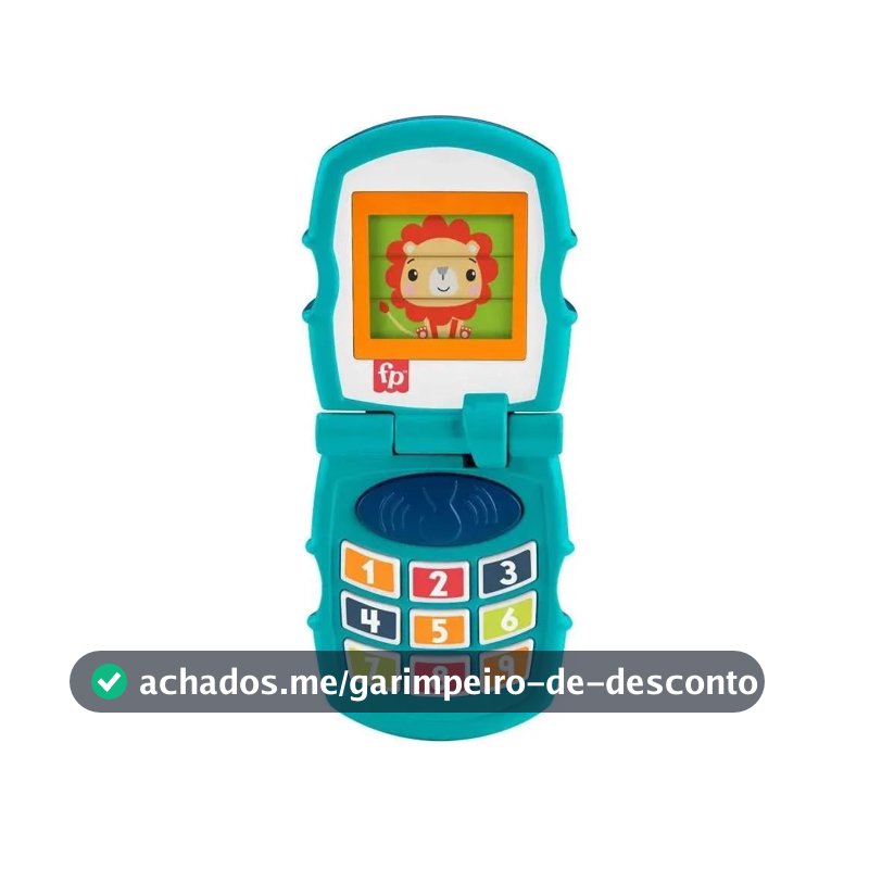 Fisher-Price, Brinquedo Celular dos Animais com Toques e Sons para Bebês, Mattel