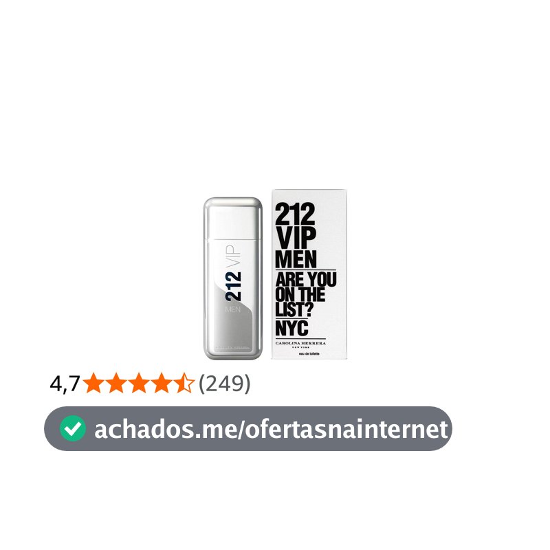 212 Vip Men Eau de Toilette 100ml Masculino