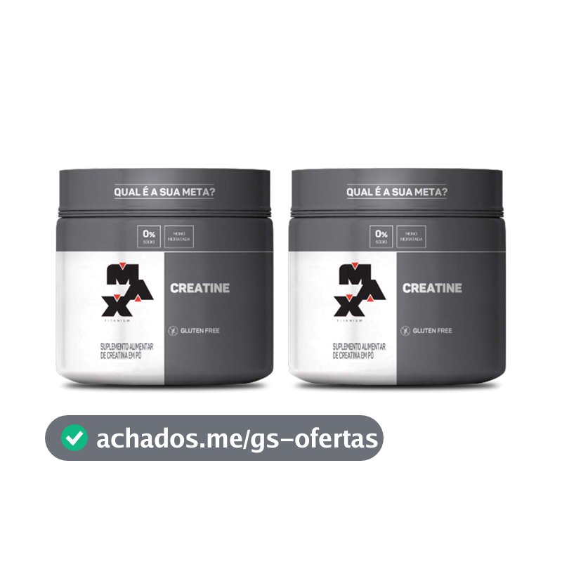 Kit 2x Creatina 300g Max Titanium