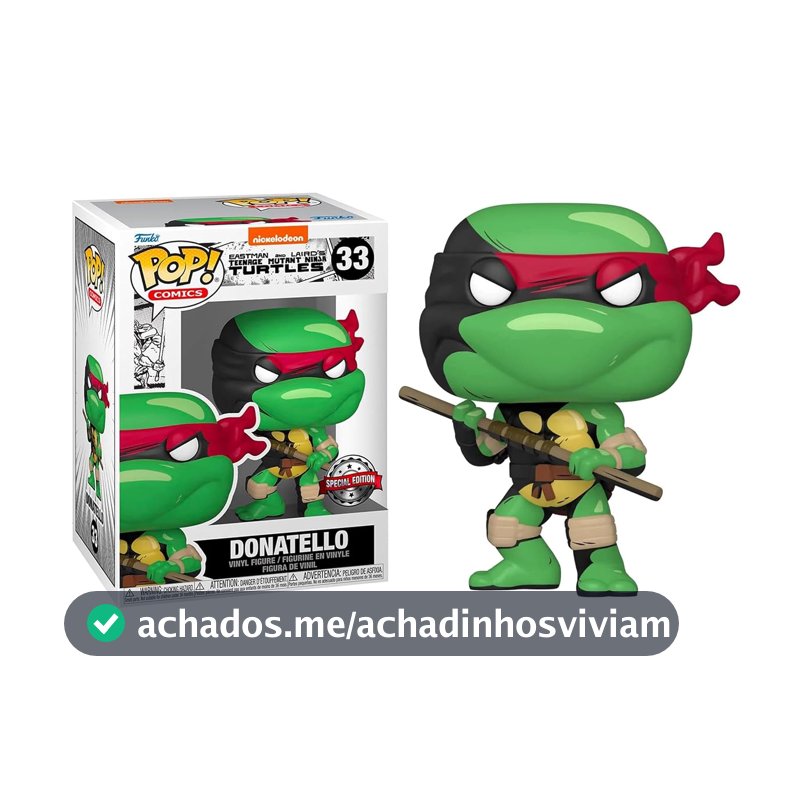 Funko Pop! Comics Teenage Mutant Ninja Turtles: Donatello Previews Exclusive Vinyl Figure